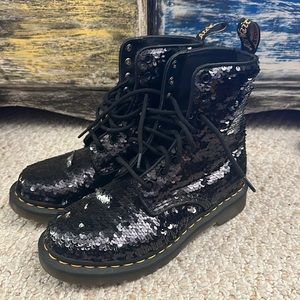Fully Sequined Dr. Martens Boots